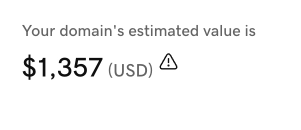 GoDaddy Estimate